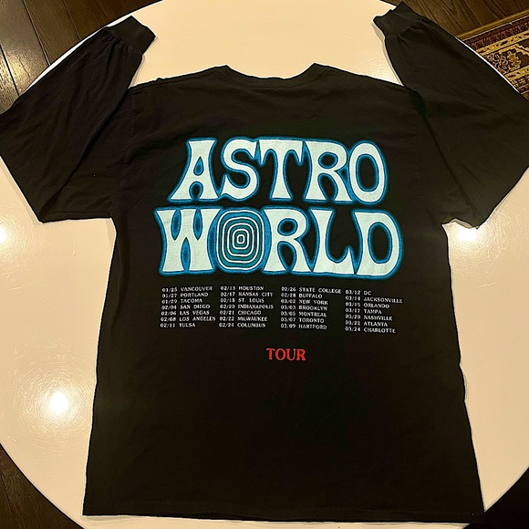 Cactus Jack by Travis Scott Other - Cactus Jack by Travis Scott Astroworld Tour Wish You Were Here Long Sleeve Tee